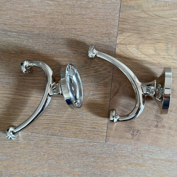 2 Waterworks Easton Double Robe Hook - Picture 3 of 5